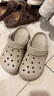 卡骆驰（CROCS）洞洞鞋贝雅男鞋女鞋轻便耐磨一脚蹬拖鞋休闲鞋|10126 卵石色-2V3 36 /37(220mm) 实拍图