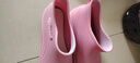 防水雨鞋女士2025新款防油防滑洗车厨房短筒水靴时尚农用涉水水鞋 粉红色 37 实拍图