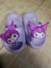 猪爸爸儿童拖鞋女童夏季2025新款室内防滑6-12岁三丽鸥宝宝亲子拖鞋紫16 实拍图
