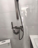 九牧简易淋浴增压花洒套装枪灰色小户型浴室极简分体无顶喷带喷枪 枪灰 A款（恒温款）方形花洒 实拍图