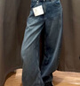 优衣库女装男装宽松廓形牛仔裤/弯刀镰刀裤子25秋冬新款479000 62 粉蓝色 30 /165/76A 实拍图