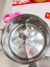 特厚不锈钢鸳鸯锅火锅家用电磁炉专用锅具单锅鸳鸯火锅盆大号涮锅 【特厚鸳鸯】带盖+汤勺漏勺 30cm 实拍图