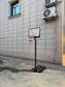 晴康篮球框架户外儿童投篮框家用可移动室内外篮筐可升降标准成人架 _B青少年款【8-13岁】丨5号球 实拍图