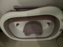 世纪宝贝（babyhood）儿童泡澡桶 婴儿洗澡盆游泳桶加大号折叠浴桶0-15岁赠浴凳 319紫 实拍图
