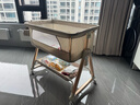 ANGI BABY婴儿床多功能床折叠婴儿床可移动0-3岁婴儿护理台新生儿拼接大床 卡其色【护理台+蚊帐+收纳篮】 实拍图