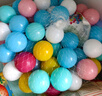 BG-BABYGO海洋球婴儿玩具波波球可啃咬儿童室内游戏彩色球升级7cm尺寸100个 实拍图