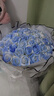 AIMORNY52朵碎冰蓝玫瑰香皂花同城配送圣诞情人节生日礼物女友非鲜花 实拍图