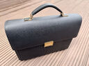 ComeKine来牛防盗公文包男士手提包高端商务包密码锁出差通勤公务员专用电脑包 C9869黑色进口牛皮 14寸 实拍图