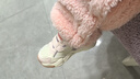 基诺浦男女童宝宝学步鞋 春秋透气幼儿童鞋 时尚百搭儿童机能鞋GW1610 象牙白/粉色/紫色 21 130mm 适合脚长130-135mm 实拍图