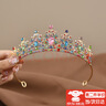 海伊朵大皇冠发箍儿童公主新娘水钻皇冠小女孩生日礼物舞台表演王冠头箍 珐琅彩 实拍图