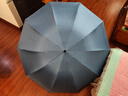 天堂 双人晴雨伞三折 晴雨伞三折10骨超大加固黑胶防晒伞 雾兰灰 实拍图