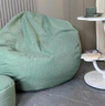 米客米家懒人沙发豆袋家用卧室可躺可睡创意小坐墩单人阳台休闲椅子榻榻米 果绿色  舒适款（90*110)送脚蹬 实拍图