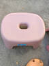椅子奶油风家用小凳子加厚塑料凳可叠放耐用儿童凳学生寝室矮凳 樱花粉1个 实拍图