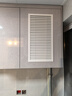 橱柜门百叶通风透气燃气管道柜子门用格栅铝合金定制尺寸18厚门板 白色洞口300*高600mm 实拍图