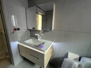 星锡橡木浴室柜陶瓷一体盆洗手台盆洗脸池盆柜组合一体盆卫生间洗漱台 奶油风/圆弧智能美妆镜柜-100cm 实拍图