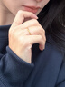 中国黄金（CHINA GOLD）古法素圈黄金戒指女足金情侣对戒三生三世指环中秋节礼物送老婆 【古法】单戒 9号【国金礼盒】 0.5g 实拍图