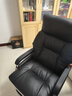 曙光童年真皮老板椅可躺按摩大班椅商务办公椅子舒适久坐书房椅家用电脑椅 贵族黑+搁脚 精选2~3岁小牛皮 实拍图
