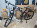 凤凰（Phoenix） 凤凰自行车可折叠山地车路虎男士成年人变速女式越野公路单车 条轮银灰/折叠双避震/全竞速轴承 26寸24速【参考：158-188cm】 实拍图