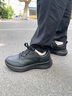 安踏男鞋运动鞋男秋季皮网面软底轻便休闲防泼水减震慢跑黑色跑步鞋子 【热卖推荐款-防泼水】黑5508-5 43 (270mm) 实拍图