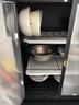 懒人空间家用碗柜厨房碗碟收纳柜碳钢沥水碗架防尘碗碟架厨具收纳架置物架 【防锈】45CM双层枪灰+全套配件 实拍图
