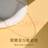 GLTEN925银项链女2025新款素链金色万能十字链生日礼物轻奢小众送女友 实拍图