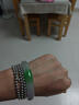 缅甸阳绿玉手镯女款飘花满绿玉镯子冰种满阳绿翡翠手镯年轻款正品 阳绿飘花 55mm 实拍图