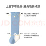 小萌兔婴儿袜子长筒过膝纯棉网眼不勒腿春夏季薄款新生儿宝宝透气 B组:蓝色 米白 灰色三双装 S码 0-6个月(适合脚长7-10cm) 实拍图