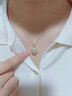春浅四叶草和田玉银项链女款生日礼物送老婆妈妈女士锁骨链首饰品 实拍图