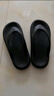 大嘴猴（paul frank）人字拖男士夏季软底沙滩鞋女士夹趾室内居家凉拖鞋 黑色 42-43  实拍图