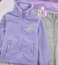 G.DUCKKIDS小黄鸭儿童冲锋衣三合一女童外套春秋季加绒保暖女孩防风衣服冬装 卡通星黛露紫色 120 尺码5~6岁【110-120cm】 实拍图