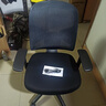 得力（deli）4900S 人体工学靠背办公椅/电脑椅/职员椅 可升降转椅舒棉坐垫 黑 实拍图