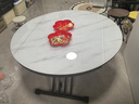 冠喻升降茶几餐桌两用多功能可简约伸缩小户型茶几桌折叠移动简约茶几 105 雪山亮白 高级玻晶石（热销款） 实拍图