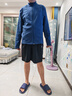 迪卡侬男秋冬薄款摇粒绒保暖抓绒上衣全拉链-蓝色XL 4924749 实拍图