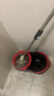 太太乐 旋转拖把桶双驱动好拖手压不锈钢杆拖地桶墩布地拖布桶 红黑桶 加强杆配2个拖头 实拍图