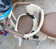 FGHGF电动车儿童座椅前置电瓶摩托车坐椅电车通用安全宝宝婴儿小孩坐凳 【米色升级款】 安全坐垫丨一键旋转 8个月-3岁 实拍图