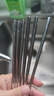 炊大皇304不锈钢筷子 家用防滑方形筷子中空心防烫酒店加长10双套装 实拍图