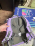 乐同书包人体工学儿童护脊书包 小学生书包双肩加厚S肩带简约轻便分层 大童6年级以上 | 芋紫色 实拍图