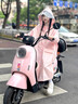 正雨雨衣电动车专用全身防暴雨男女款式单人风衣式带袖雨披加长遮脚 浅紫色【大帽檐全包裹脸部+加长加宽遮脚+透气不闷热 XL1件有袖套【防水袖套+防渗水不湿脚】 实拍图