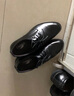 卡帝乐鳄鱼（CARTELO）英伦牛皮商务正装休闲男士低帮系带皮鞋男511  黑色 40 实拍图