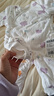 童泰新生婴儿衣服连体衣秋冬加厚夹棉初生宝宝蝴蝶衣爬服 紫色 59cm 实拍图