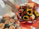 朵梓鲜花速递玫瑰花束送女朋友老婆生日礼物全国同城配送 11朵香槟玫瑰花束一生所爱 实拍图