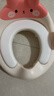 世纪宝贝（babyhood）儿童马桶圈男女宝宝坐便器马桶辅助便圈PVC软坐垫 小兔子 甜橙粉 实拍图