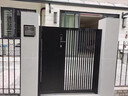 天辞别墅铝合金庭院门铁艺简约户外门不锈钢花园门铝艺百叶双开电动门 镀锌铁每平方 款式 实拍图
