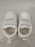 牧童学步鞋春秋季童鞋男童机能软底婴儿面包鞋革面女宝宝鞋 樱花粉16 实拍图