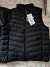 鸭鸭冬装羽绒马甲男轻薄款修身短款保暖运动冬季防寒外套KX 黑色 L /175 实拍图
