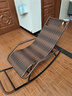 温家瑞亚摇摇椅躺椅成人藤编椅午休阳台家用休闲可睡觉客厅老人专用逍遥椅 标准款宽藤双层加厚-条纹棕 实拍图