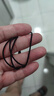 优家（UPLUS）高弹力发绳【四股】32根发圈头绳皮筋扎头发橡皮筋发饰黑色 实拍图
