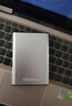 黑甲虫 (KINGIDISK) 500G USB3.0 移动硬盘 SLIM系列 2.5英寸 珍珠银 9.5mm金属纤薄 抗震抗压 SLIM500 实拍图