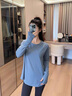 雪茜曼（XUEXIMAN）瑜伽运动上衣女长袖T恤瑜伽服宽松透气跑步健身服显瘦秋冬健身衣 实拍图