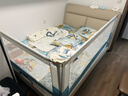 M-CASTLE床围栏婴儿童床上挡板宝宝床边防摔床护栏三面拼接防夹防掉床围挡 冰川蓝 单面装 1.5米 实拍图